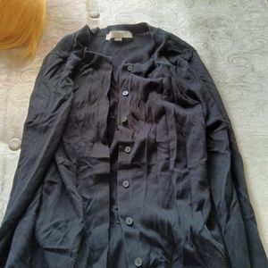 black cardigan